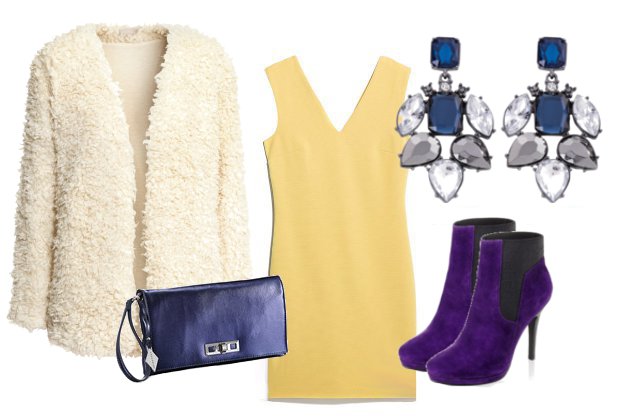 Kardigán: H&M, ruha: Mango, cipő,táska: Humanic, fülevaló: Bijou Brigitte