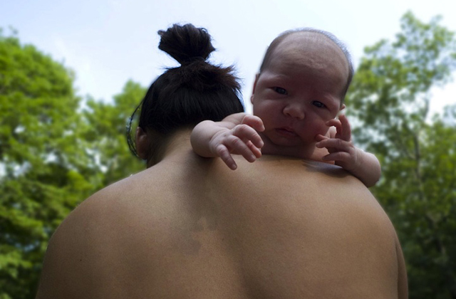 Így vált apává a férfi - képek