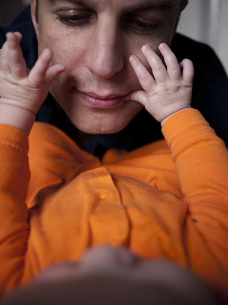 Így vált apává a férfi - képek