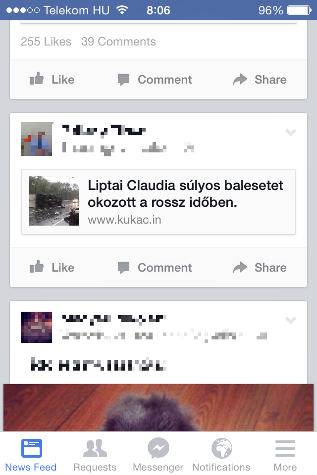 Hazugságot terjesztenek Liptai Claudiáról