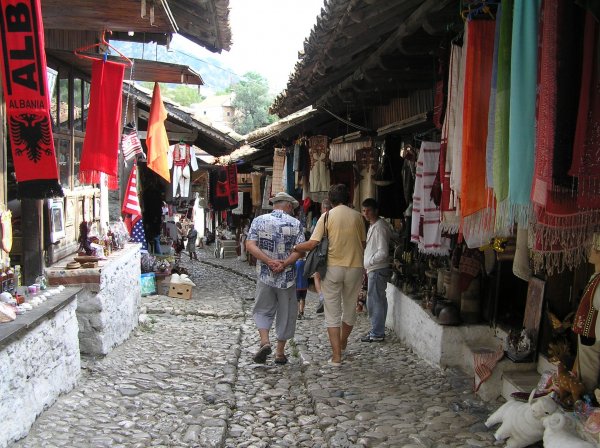 A krujai öreg bazár - Albánia egyik fő látványossága
