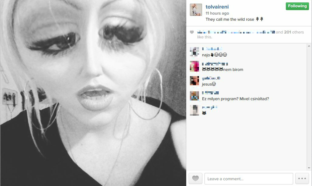 Íme, a nap legbizarrabb videója, amit Tolvai Reni produkált