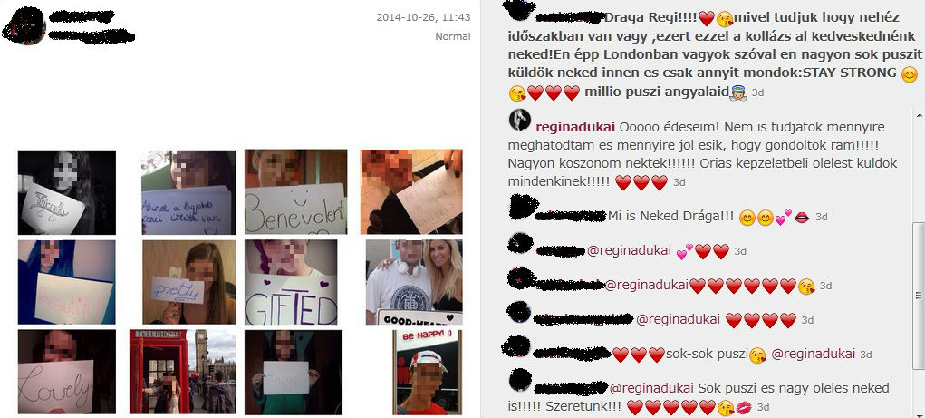 Rajongói nyújtanak támaszt Dukai Reginának