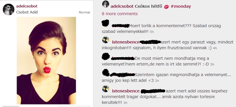 Csobot Adél védelmére kelt Istenes Bence
