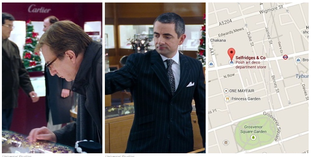 10 hely Londonban, az Igazából szerelem szerelmeseinek