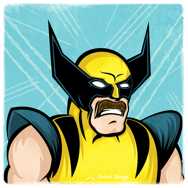 Így néznének ki a szuperhősök bajusszal!