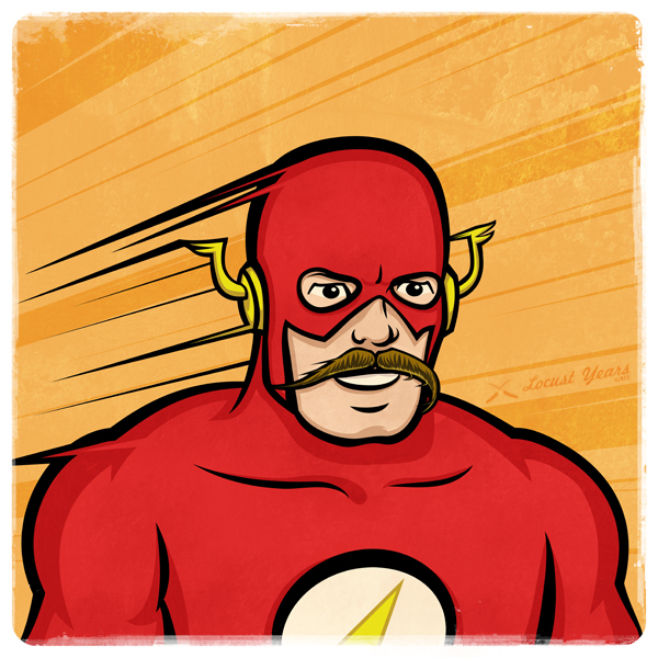 Így néznének ki a szuperhősök bajusszal!