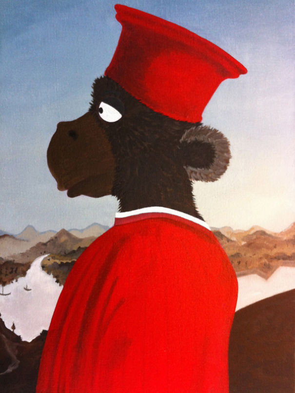 Cuki állatfigurák kerültek a világhírű festményekre - galéria