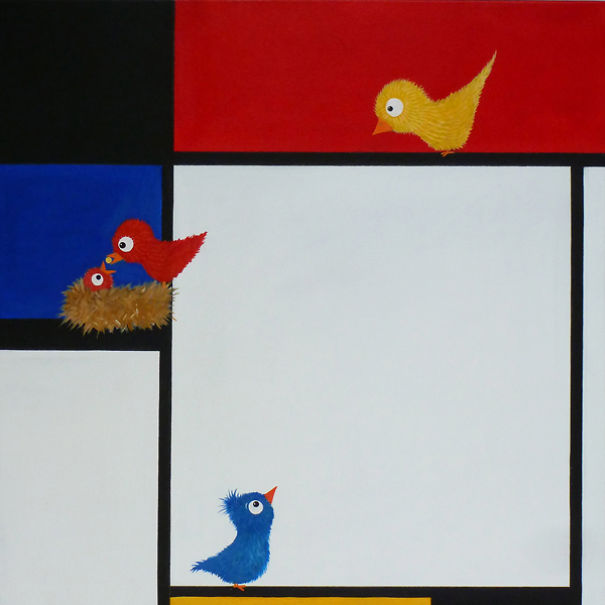 Cuki állatfigurák kerültek a világhírű festményekre - galéria Cuki állatfigurák kerültek a világhírű festményekre - galéria