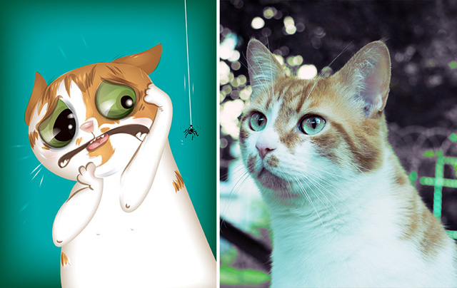 Az állatok személyiségét rajzolja meg egy művész - galéria