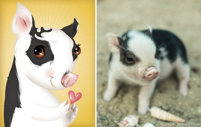 Az állatok személyiségét rajzolja meg egy művész - galéria