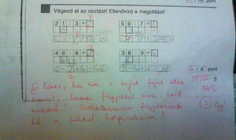 Hiányzik a felszerelés ? Egyes! - Büntetés az osztályzatokkal