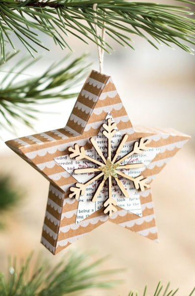 Látványos karácsonyi díszek papírból