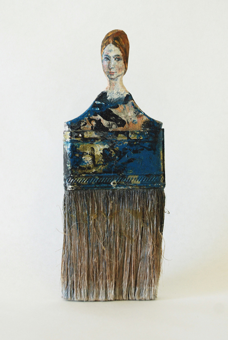 Ecsetek nyelére fest egy művész