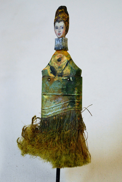 Ecsetek nyelére fest egy művész