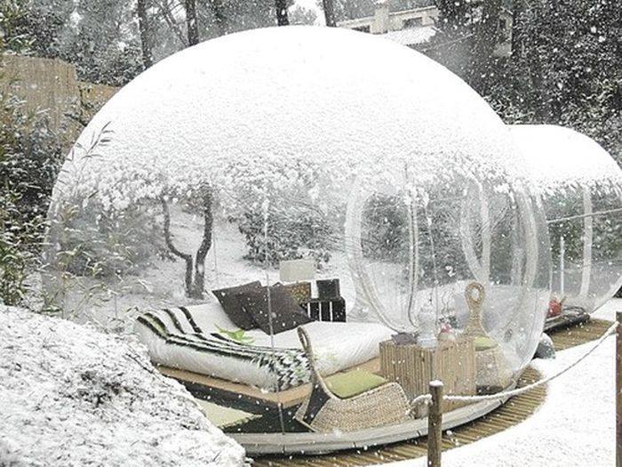 Életnagyságú hógömb