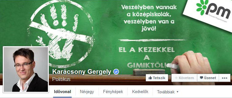 Lehangolóan szürke a politikusok Facebook borítóképe