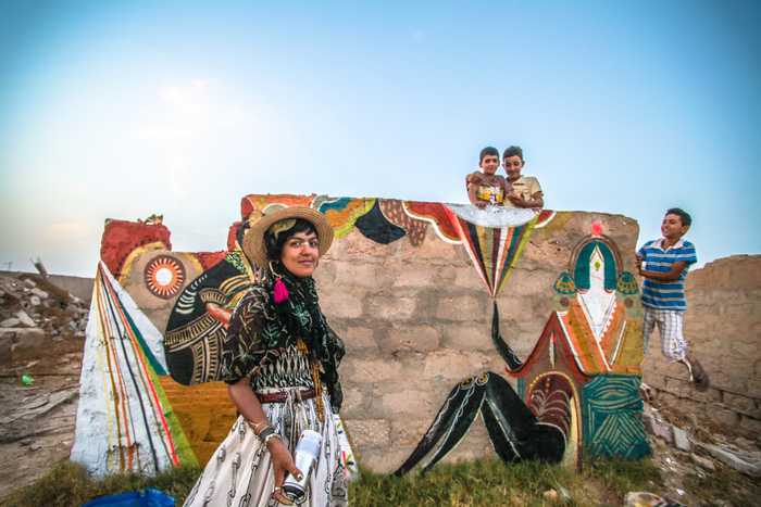 Látványos falfirkákat engedélyeztek egy városban