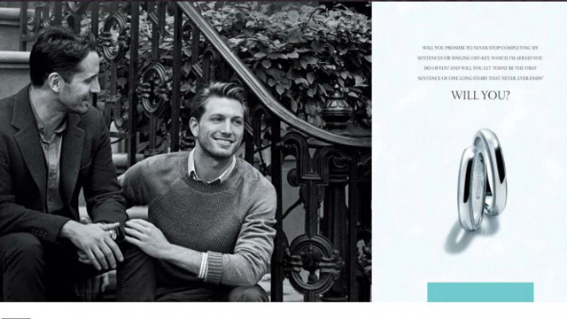 Meleg párral reklámoz a világhírű ékszermárka Meleg párral reklámoz a világhírű ékszermárka