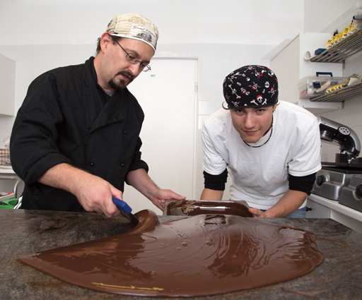 Ilyen egy élményterápiás csokoládémanufaktúra: 