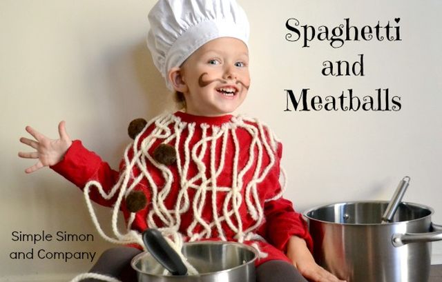 Farsangi jelmez: paradicsomos húsgolyó spagettivel