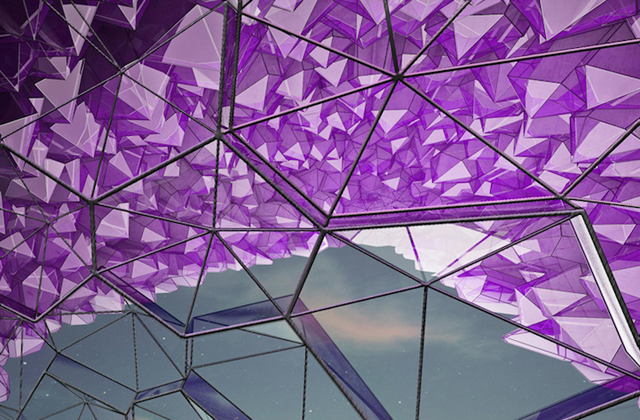 Ametisztkőről mintázták a hotelt