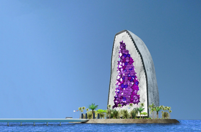 Ametisztkőről mintázták a hotelt