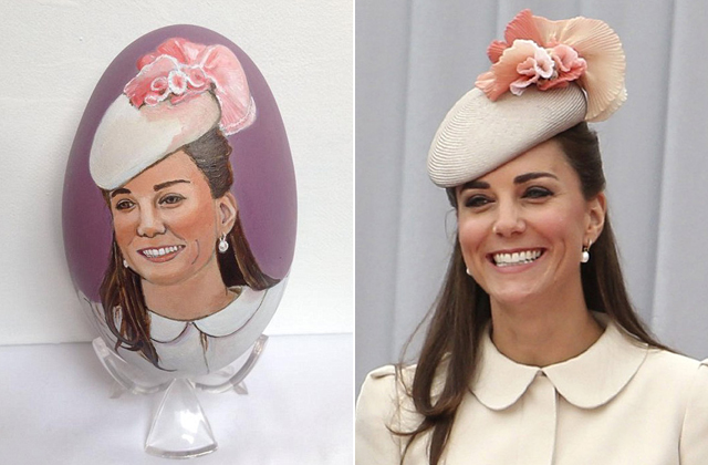 Tojásra festették Katalin hercegnét