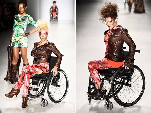 Mozgáskorlátozott modellek vették birtokba a kifutót