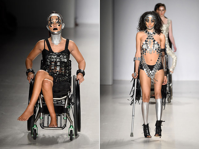 Mozgáskorlátozott modellek vették birtokba a kifutót