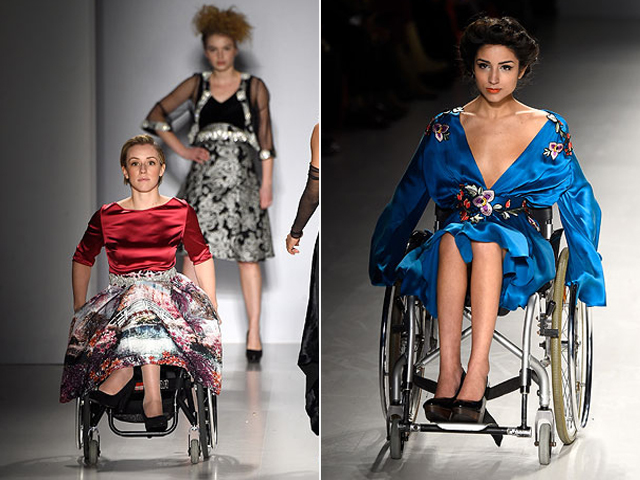 Mozgáskorlátozott modellek vették birtokba a kifutót