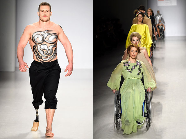 Mozgáskorlátozott modellek vették birtokba a kifutót