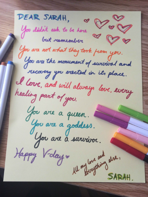 Szerelmes levelek a szexuális erőszak áldozatainak Szerelmes levelek a szexuális erőszak áldozatainak