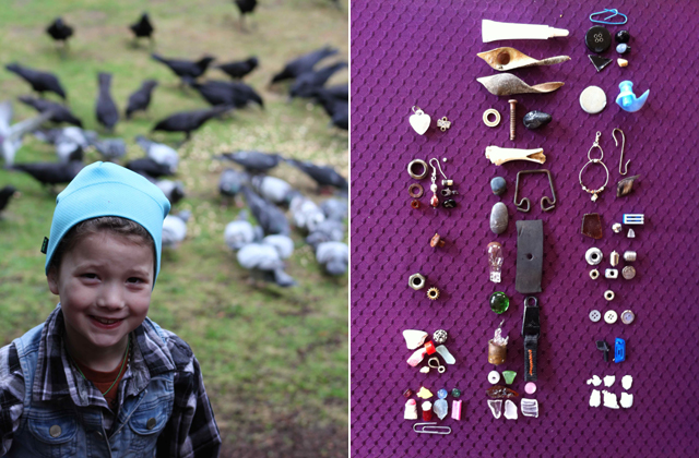 Ajándékokat kap a varjaktól a kislány