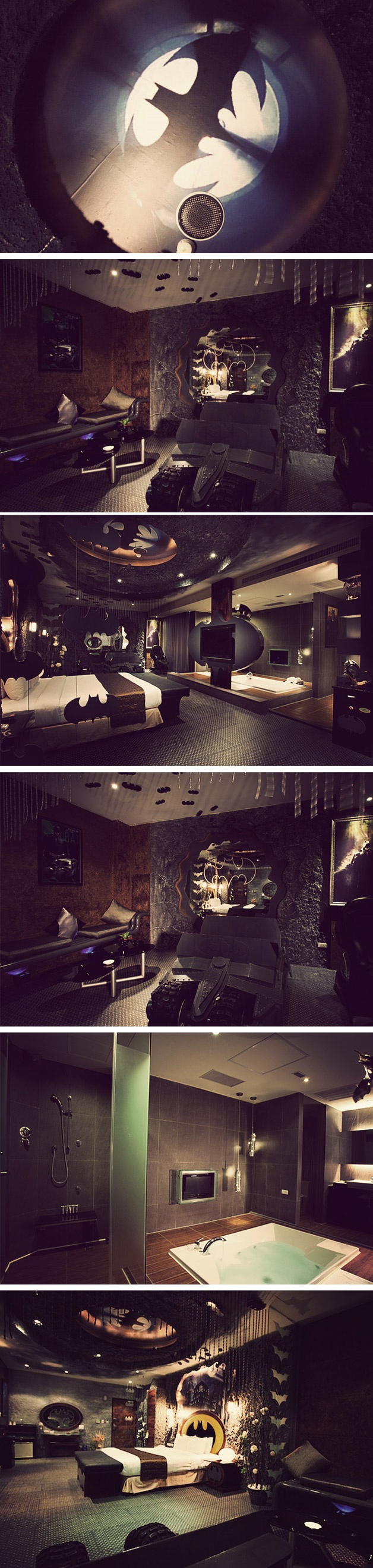 Batman rajongók figyelem! Íme az első Batman ihlette motelszoba - galéria