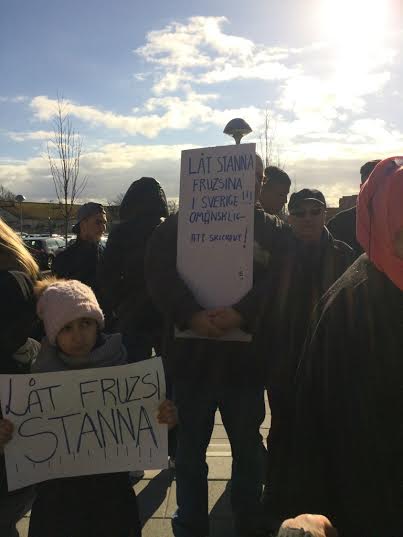 Képek a tegnapi tüntetésről (fotó: Ruff Ágnes)