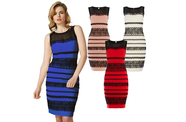 Arany-fehérben is piacra dobták a meghatározhatatlan színű ruhát