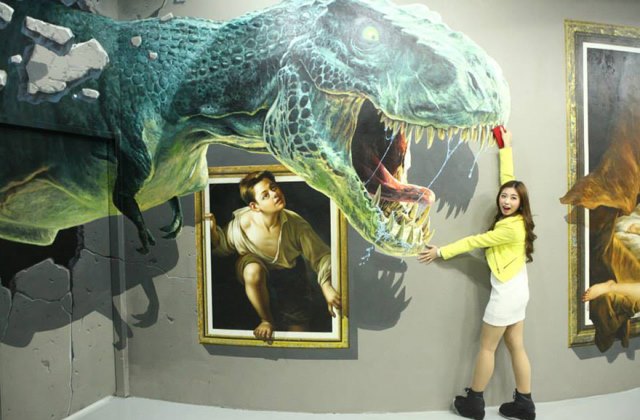 Életre keltek képek a 3D-s múzeumban Életre keltek képek a 3D-s múzeumban