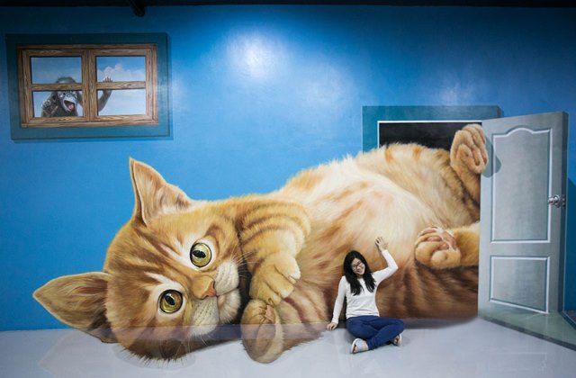 Életre keltek képek a 3D-s múzeumban Életre keltek képek a 3D-s múzeumban