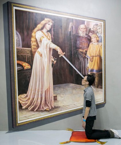 Életre keltek képek a 3D-s múzeumban Életre keltek képek a 3D-s múzeumban