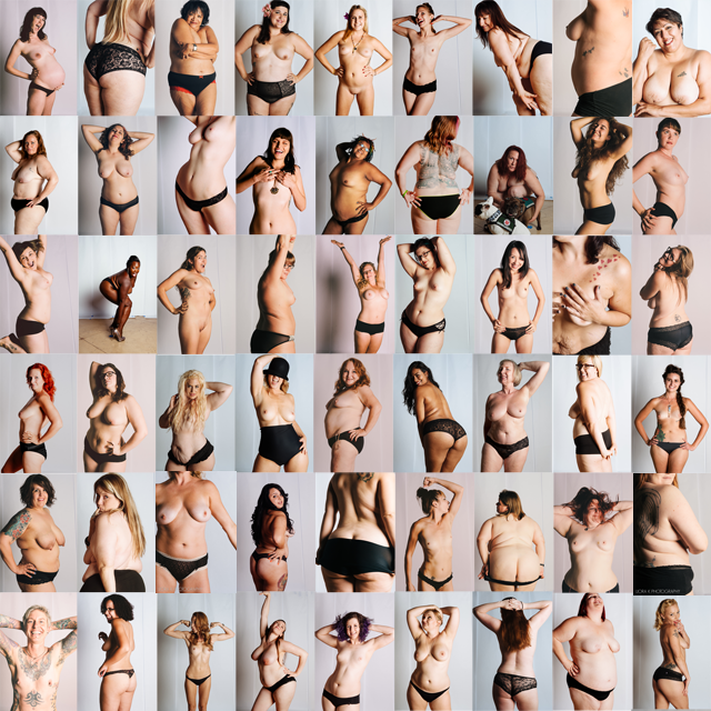 Teljesen hétköznapi nők teste retusálás nélkül