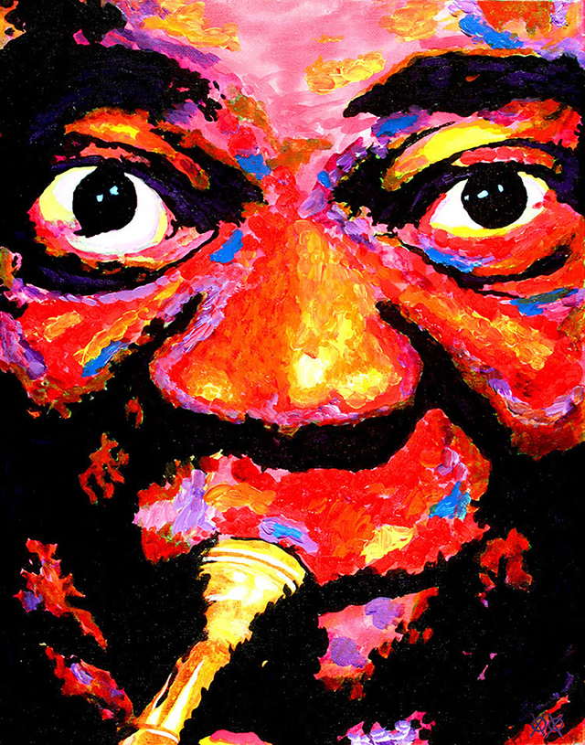 Lenyűgöző képeket fest a vak művész - galéria