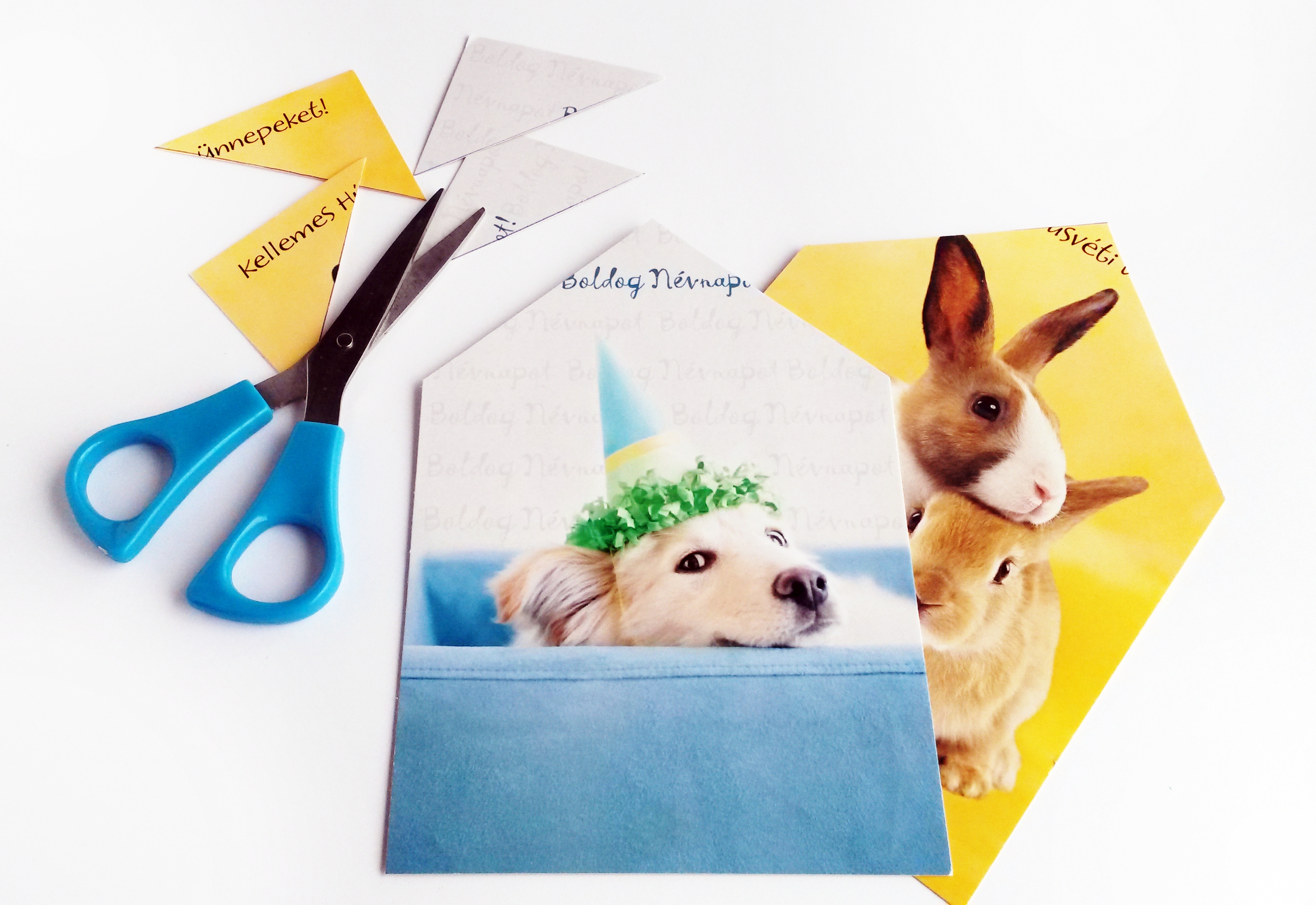 Ötletes ajándék húsvétra: házikó képeslapokból