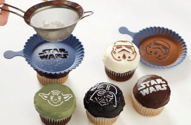 Csillagok háborúja muffin díszítő