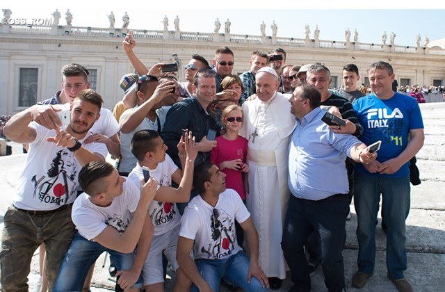 Ferenc pápával találkozott a magyar cigány válogatott Ferenc pápával találkozott a magyar cigány válogatott