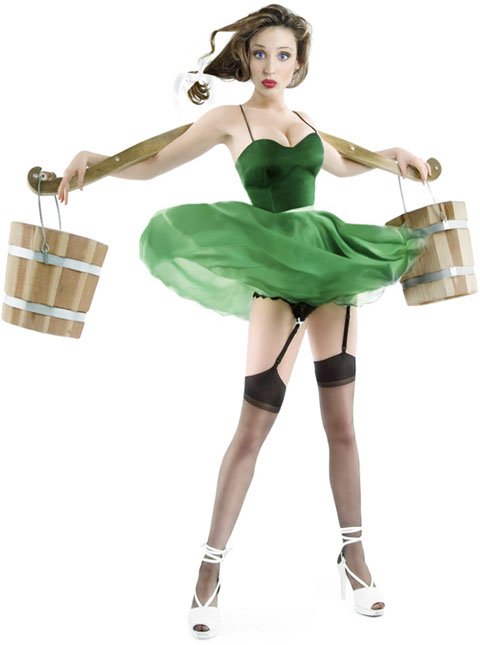 Orosz lányok pin-up stílusban