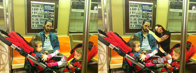 A családi fotókra photoshopolta magát az anya - vicces galéria