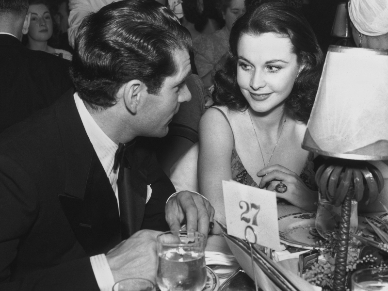 Férjével, Olivier Laurence-szel 1940-ben