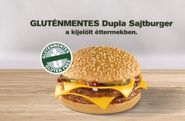 Gluténmentes sajtburgert ehetsz a mekiben