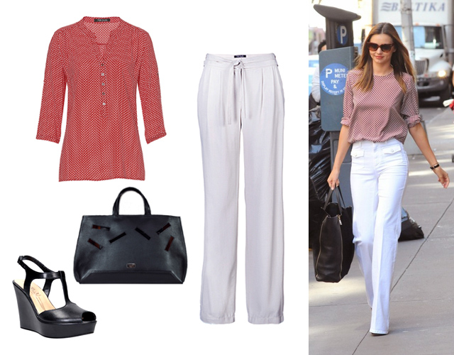 Blúz, nadrág: Marianna Boutique, táska: Laoni, cipő: CCC